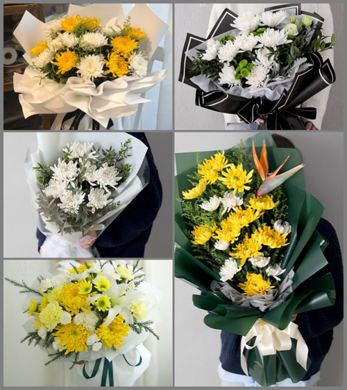 四川乐山峨眉山市胜利镇白事花束代送